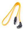 Right angled SATA III 3.0 6Gbps female to female cable with Locking Latch