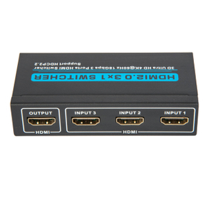 HDMI 3 Input 1 Output 3x1 Switch 4K