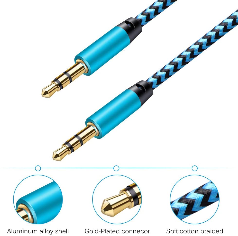 3.5mm Male to Male Stereo Audio Aux Cable