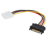 SATA to 4 pin Molex power cable spliter