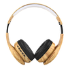 New Wooden Headband Head Phone Foldable Noise Cancelling Wireless Bluetooth Stereo Headphones