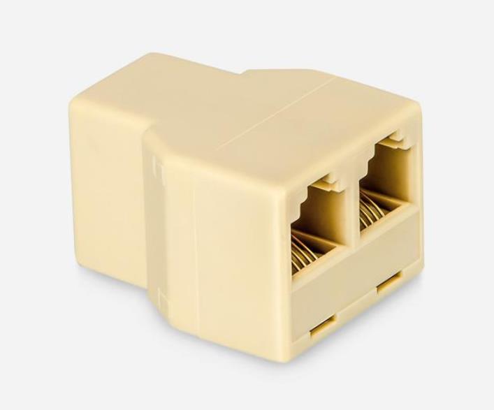 RJ11 6P4C 1 Female to 2 Female Telephone Line Splitter Coupler