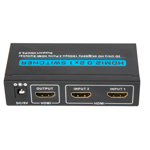 HDMI 2 Input 1 Output 2x1 Switch 4K