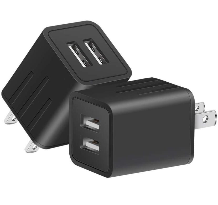 Dual USB Port Wall Charger Adapter