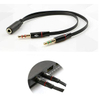 3.5mm Jack Headset Splitter Cable for PC with Mic And Audio