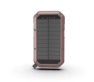 Free logo adding Portable Solar Power Bank Waterproof Powerbank 20000mah Charger With Led Light