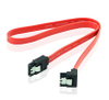 Right angled SATA III 3.0 6Gbps female to female cable with Locking Latch