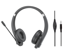In-line Control Noise Cancelling Usb Chat Headset Headphone 3.5mm Computer Headset With Microphone