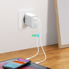 GaN Quick Travel Wall Charger C+A 65W PPS High Power Fast Charge PD 65w gan charger for Type-C Laptop MacBook iPad iPhone