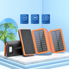 10000mAh 15000mAh Portable OEM Solar Panel System Outdoor Waterproof Wireless Foldable Solar Power Bank For Tablet Mobile Phones