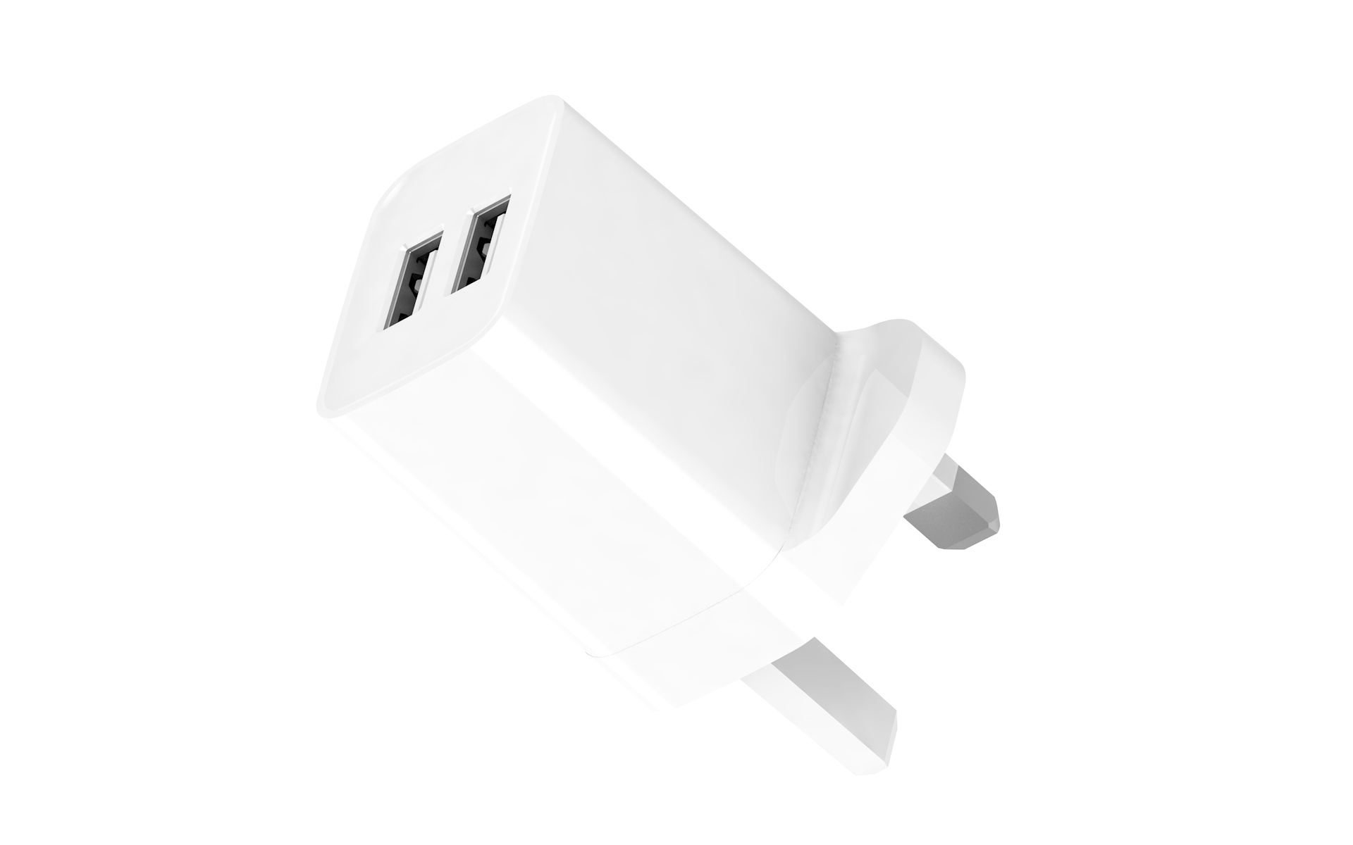 Custom UK US EU Plug Home Use Dual USB Port 5V 2.4A 12W Fast Charging Mobile Phone Wall Charger Travel Charger
