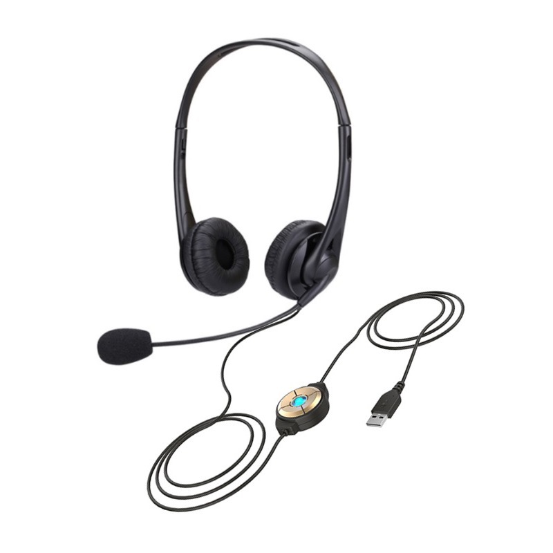 OY136 Double Ear Usb Computer Net Class Headset