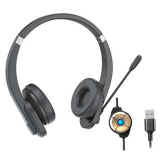 2023 Professional Noise Cancelling Usb Handsfree Wired Stereo Call Center Headset With Mic