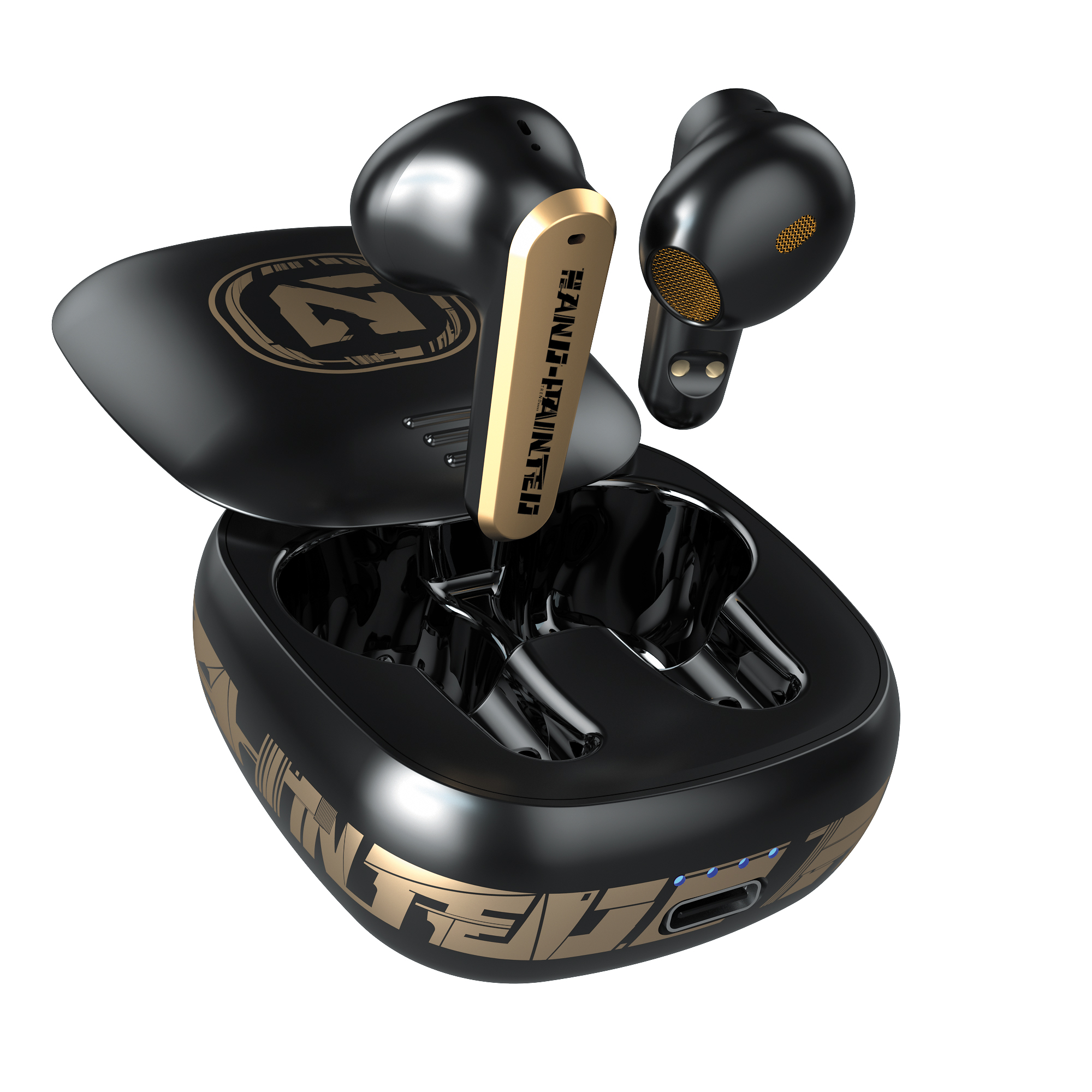 Slide Cover Design touch control TWS earbuds