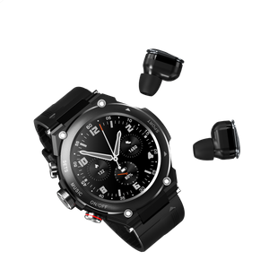 Smart Watch+ Bluetooth Headset, Health Monitoring & Exercise Tracking，AI voice assistant, one-click recording