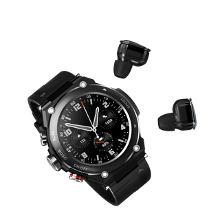 Smart Watch+ Bluetooth Headset, Health Monitoring & Exercise Tracking，AI voice assistant, one-click recording