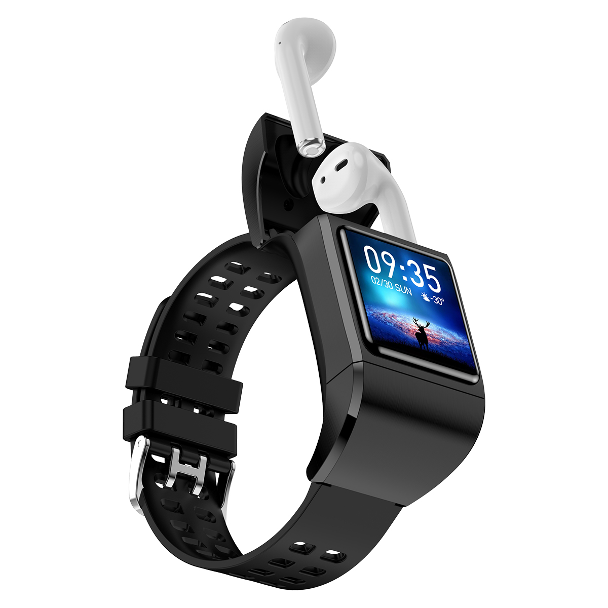 2 in 1TWS bluetooth headset bracelet, Dual menu switching (cellular & list) ,Health Monitoring & Motion Tracking