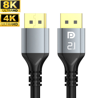  Factory Low MOQ OEM ODM Custom DP 1.4 Cables 8K Displayport Cable DP 2.1 Display port cable 1.8 m For HDTV Video PC Laptop TV