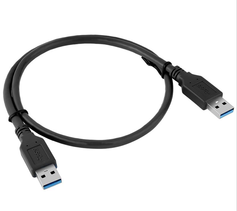 Blue USB 3.0 A male to male cable