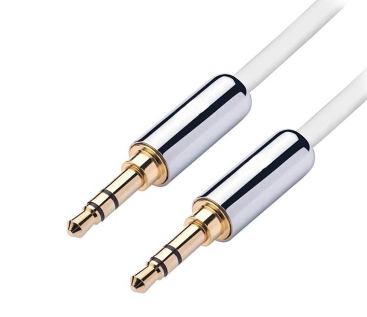 3.5mm Male To Male AUX CABLE with Aluminum Housing for Speaker Car