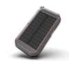 Waterproof 10000mAh IPX5 Mobile Power Bank Solar Charger With Compass And LED light