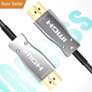 8k 100m 48Gbps Active Optic Fiber AOC ARC HDR Slim HDMI 8K Cable for MultiMedia