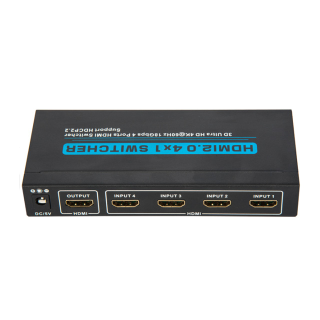 HDMI 4 Input 1 Output 4x1 Switch 4K
