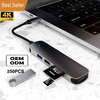 Amazon 5 in 1 Multi-functional ABS Docking Station USB C Hub 3.0 Port Replicator With SD TF HDMI For Computer PC Ipad Cell phone